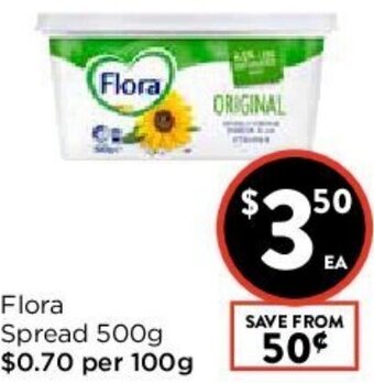 Foodworks Flora Spread 500g offer