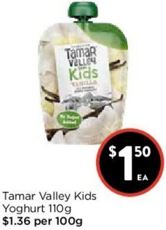Foodworks Tamar Valley Kids Yoghurt 110g offer