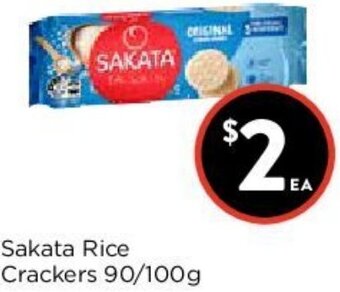 Foodworks Sakata Rice Crackers 90/100g offer