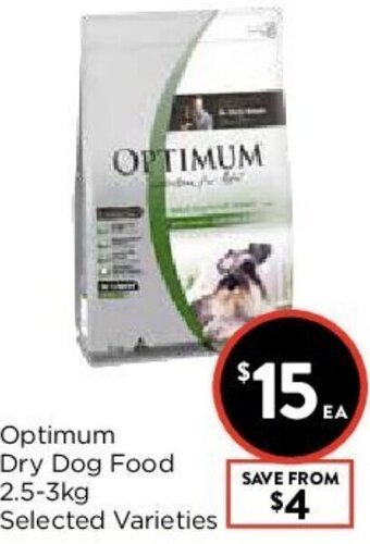 Foodworks Optimum Dry Dog Food 2.5-3kg offer