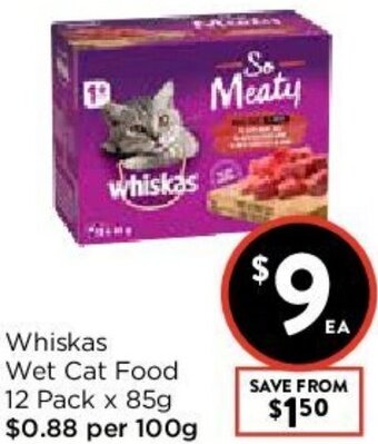 Foodworks Whiskas Wet Cat Food offer