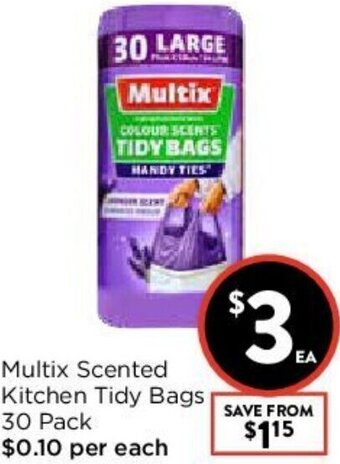 Foodworks Multix Scented Kitchen Tidy Bags offer