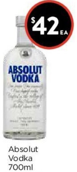Absolut Vodka 700ml