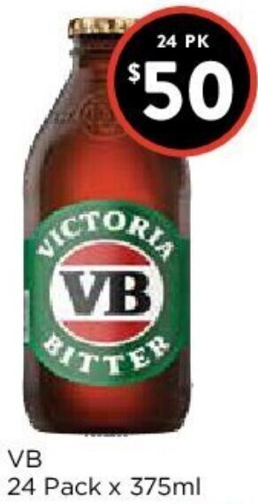 Foodworks VB 24 Pack x 375ml offer