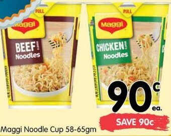 Spar Maggi Noodle Cup 58-65gm offer