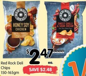 Spar Red Rock Deli Chips 150-165gm offer