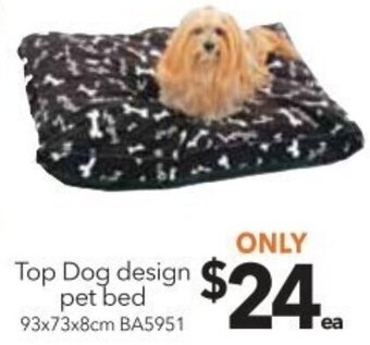 Cheap as Chips Top Dog Design Pet Bed offer