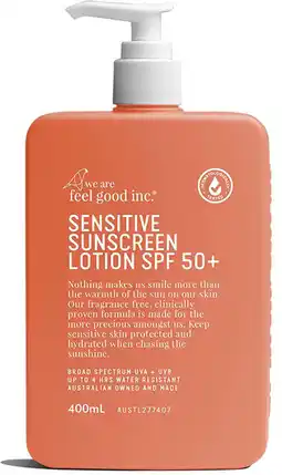 healthylife We Are Feel Good Inc. Sensitive Sunscreen Lotion SPF50 offer