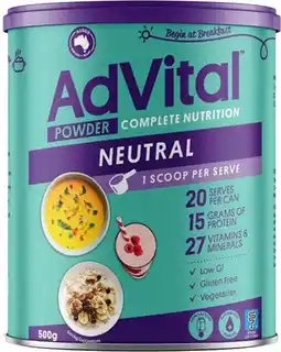 healthylife AdVital Hospital Strength Meal Replacement Neutral Powder offer
