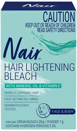 healthylife Nair Cream Hair Bleach for Face & Body + Powder offer
