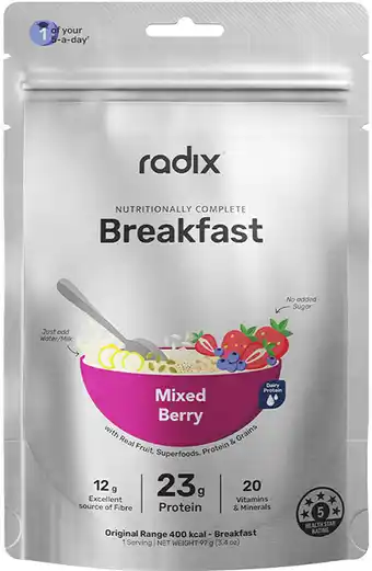 Radix Nutritionally Complete Breakfast Dairy Mixed Berry