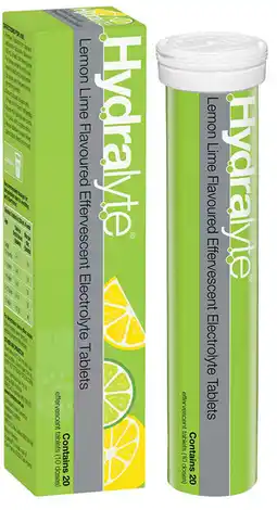 healthylife Hydralyte Effervescent Electrolyte Tablets Lemon Lime offer
