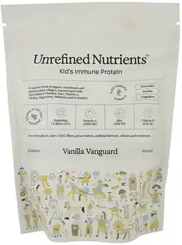 healthylife Unrefined Nutrients Kid's Immune Protein Vanilla Vanguard offer