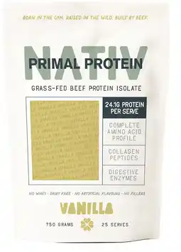 healthylife Nativ Primal Protein Grass-fed Beef Isolate Vanilla offer