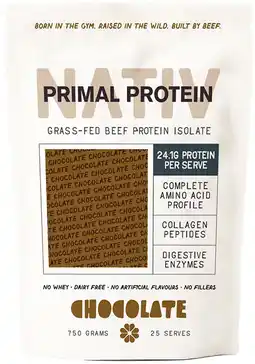 healthylife Nativ Primal Protein Grass-fed Beef Isolate Chocolate offer