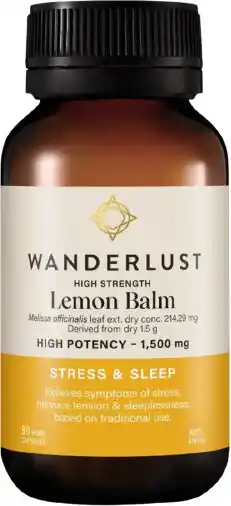 healthylife Wanderlust High Strength Lemon Balm 90 Capsules offer