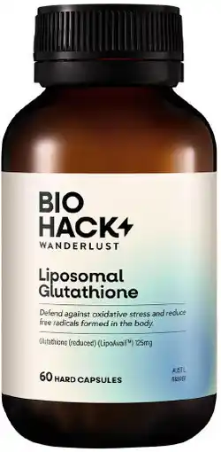healthylife Biohack Wanderlust Liposomal Glutathione 60 Capsules offer