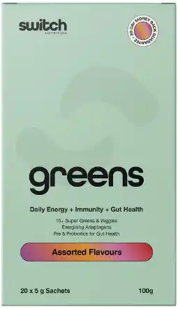healthylife Switch Nutrition Greens Powder Assorted Flavours Sachets offer