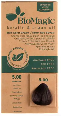 healthylife Bio Magic Hair Colour Cream Light Brown 5.00 offer