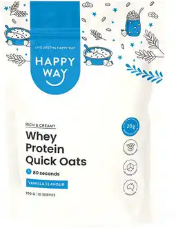 healthylife Happy Way Whey Protein Quick Oats Vanilla offer