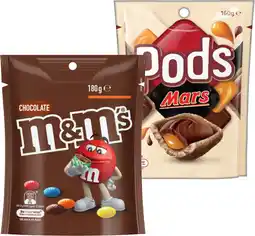 IGA M&M’s 120‑180g, Pods 160g or Maltesers 120‑140g Share Pack Selected Varieties offer