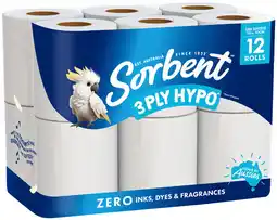 IGA Sorbent 3 Ply Toilet Tissue Selected Varieties offer