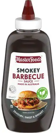 IGA MasterFoods Barbecue, Tomato Squeezy Sauce 500mL or No Rules Sauce 250mL Selected Varieties offer
