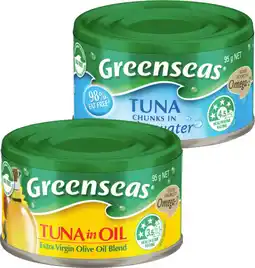 IGA Greenseas Tuna Selected Varieties offer