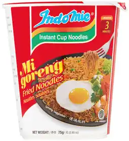 IGA Indomie Mi Goreng Instant Cup Noodles 70‑75g Selected Varieties offer
