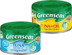 IGA Greenseas Tuna Selected Varieties offer