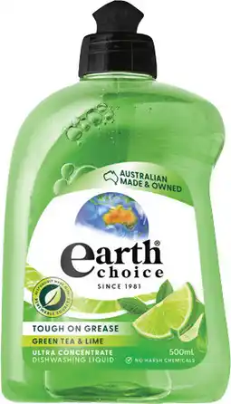 IGA Earth Choice Ultra Concentrate Dishwashing Liquid Selected Varieties offer