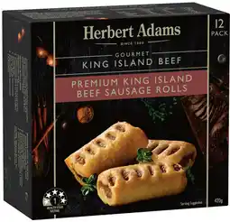 IGA Herbert Adams Sausage Roll or Pie 12 Pack offer