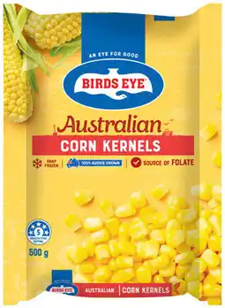 IGA Birds Eye Snap Frozen Corn Kernels or Frozen Sliced Green Beans 500g offer