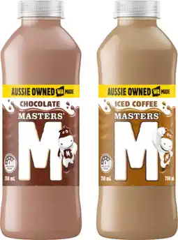 IGA Masters Flavoured Milk Selected Varieties offer
