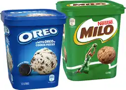 IGA Nestlé Milo or Oreo Ice Cream 1.2 Litre offer