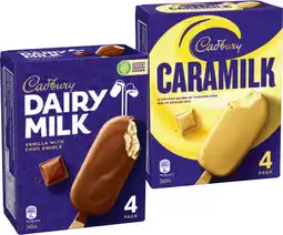 IGA Cadbury Ice Cream Sticks Selected Varieties offer