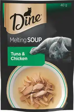 IGA Dine Melting Soup or Fine Flakes Cat Food 35‑40g Selected Varieties offer