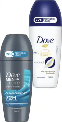 IGA Dove Advanced Care Deodorant Roll On Selected Varieties offer