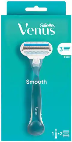 IGA Gillette Venus Smooth Razor 1 Handle + 2 Refill Blades offer