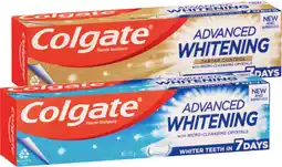 IGA Colgate Advanced Whitening Toothpaste Selected Varieties offer