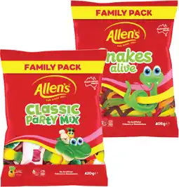 IGA Allen’s Lollies Family‑420g Selected Varieties offer