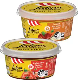 IGA Latina Fresh Pasta Sauce Selected Varieties offer