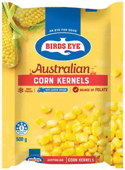 IGA Birds Eye Snap Frozen Corn Kernels or Sliced Green Beans 500g offer