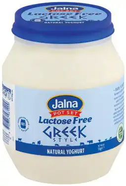 IGA Jalna Pot Set Lactose Free Yoghurt Selected Varieties offer