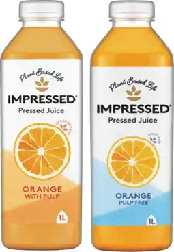 IGA Impressed Pressed Orange Juice Selected Varieties offer
