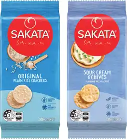 IGA Sakata Rice Crackers 80-90g or Smith’s Stax 42g Selected Varieties offer