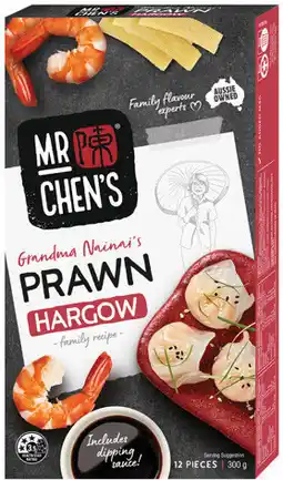 IGA Mr Chen’s Prawn Hargow or Pork & Chive Dumplings 300g offer