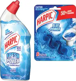 IGA Harpic Fresh Power Liquid Toilet Cleaner 700mL or Rim-Block Toilet Cleaner 39g* Selected Varieties offer