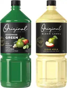 IGA Original Juice Co Black Label Juice Selected Varieties offer