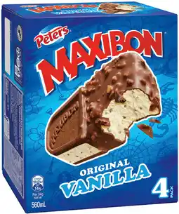 IGA Nestlé Kit Kat, Oreo or Peters Maxibon Ice Cream 4 Pack offer